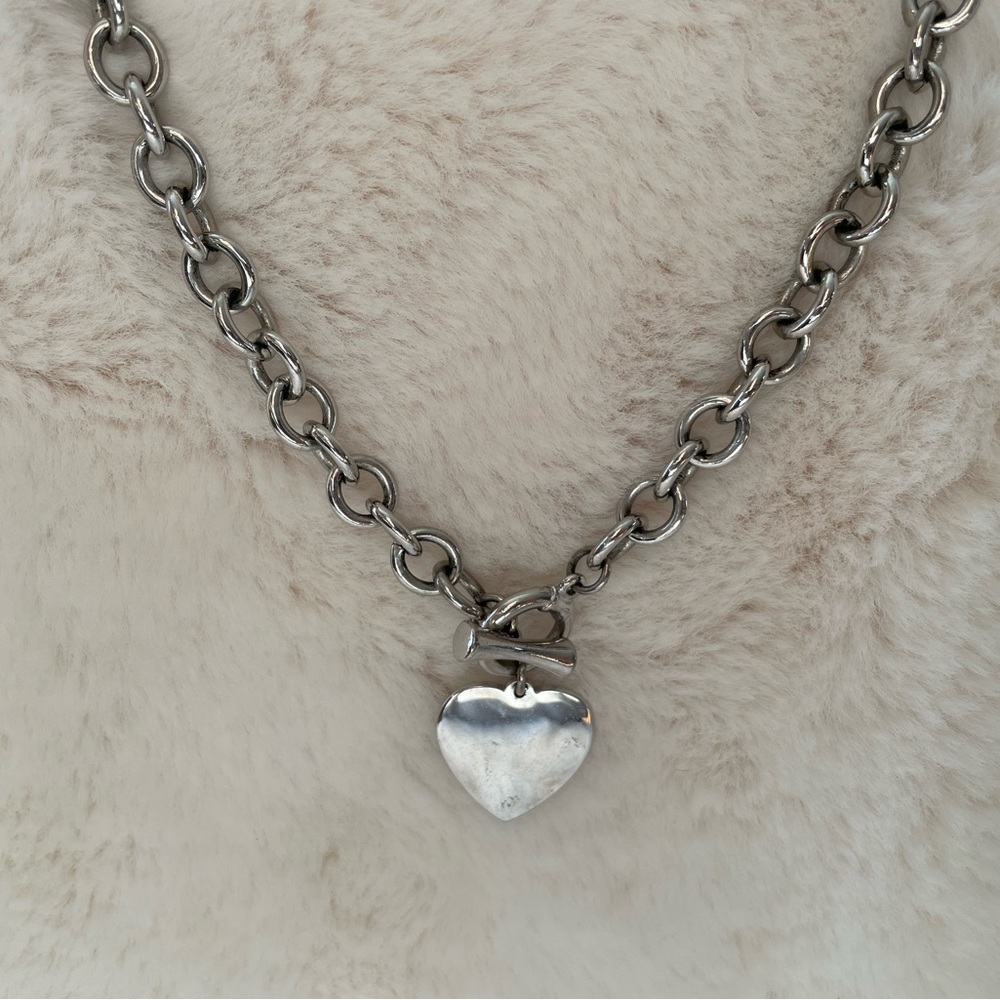 Lia Sophia Chain Link with Heart Pendant